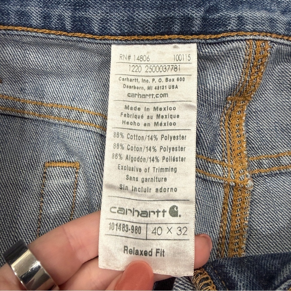 Carhartt Medium Wash Relaxed Fit Jeans - Picture 5 of 12